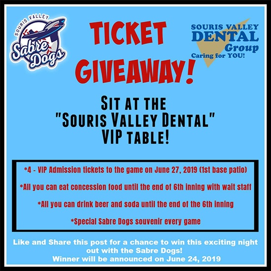 Sabre dogs ticket give away