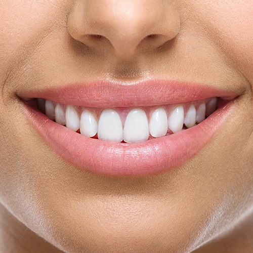 Closeup of healthy beautiful smile