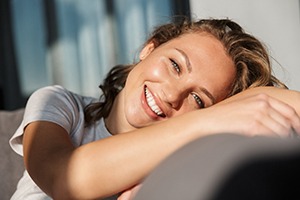 Woman smiling in Minot