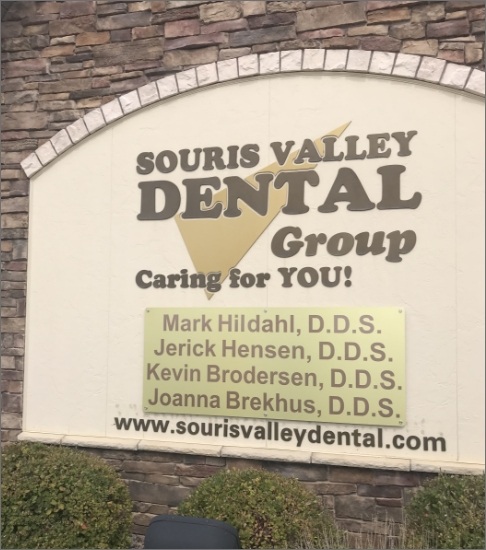 Sign outside of dental office