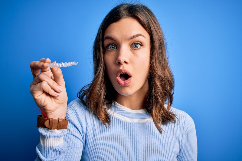Patient with Invisalign frustrated