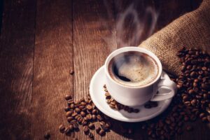 Cup of coffee on a table